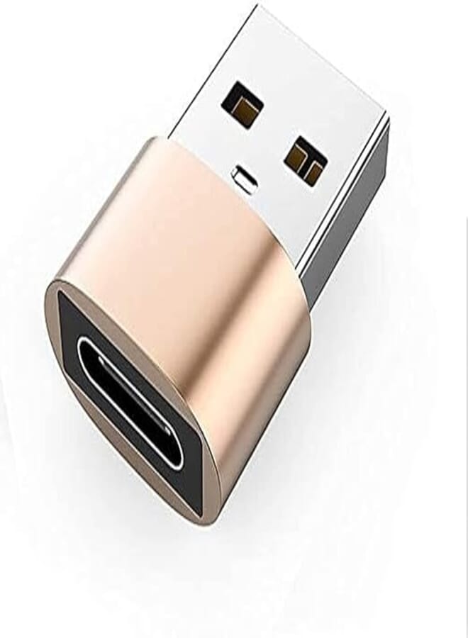 Keendex KX 3064 Small USB 2.0 Male To Type-c 3.0 Female Adapter/OTG - Gold